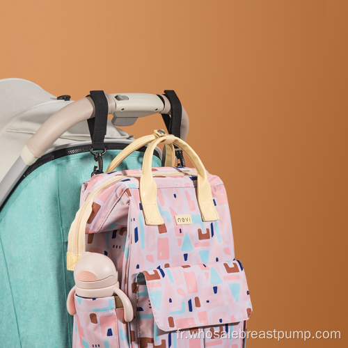 Sac à dos à couches multicolore pour maman et camping